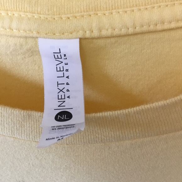 Next Level Apparel "I'm Nice" Yellow T-Shirt - Picture 3 of 10